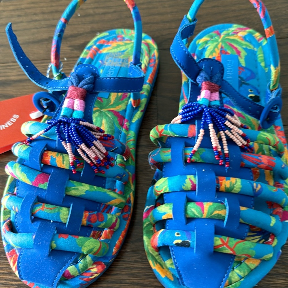 NWT Farm Rio sandals size 38